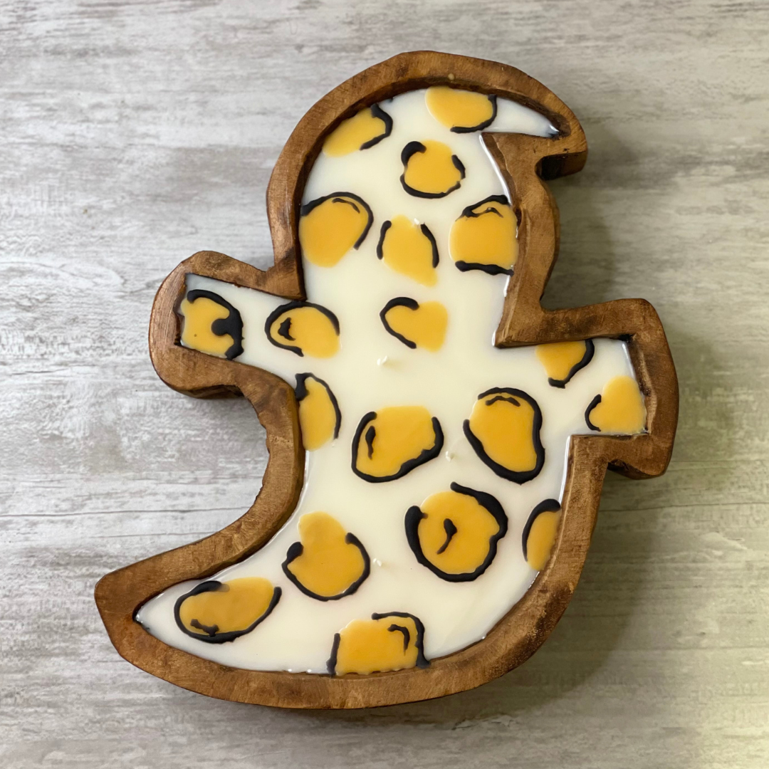 Leopard Print Ghost Dough Bowl