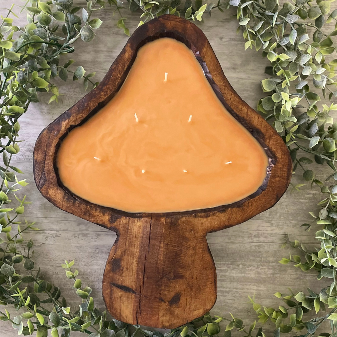 Mushroom Dough Bowl Candle